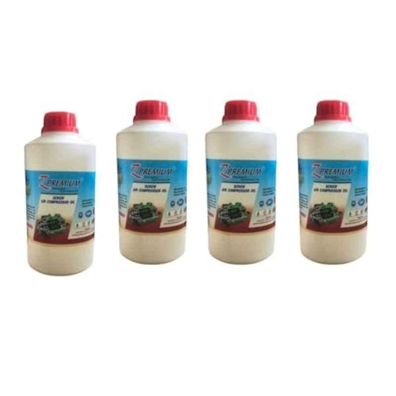 Z Premium 1 Litre Screw Air Compressor Oil (Pack of 4)