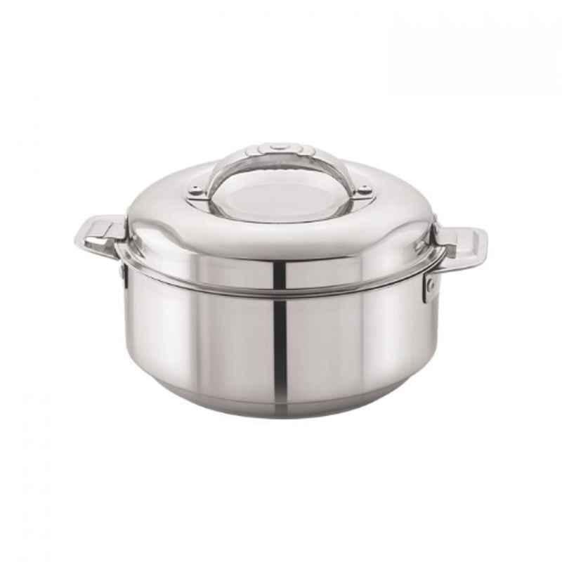 Cello Maxima 2300ml Stainless Steel Silver Casserole, 401CTES0020