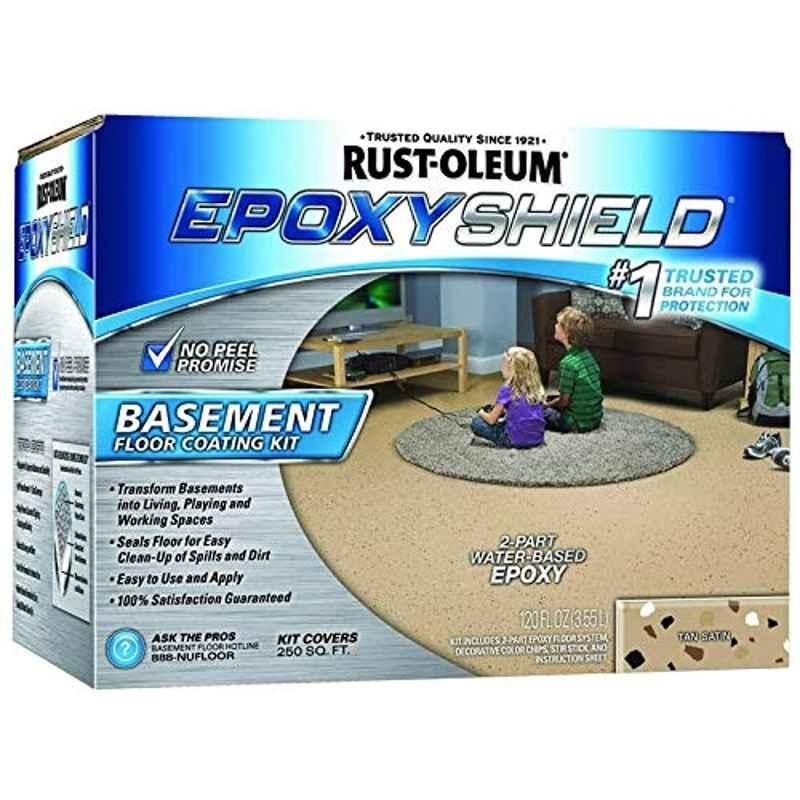 Rust-Oleum Tan 203008 Basement Floor Coating Kit