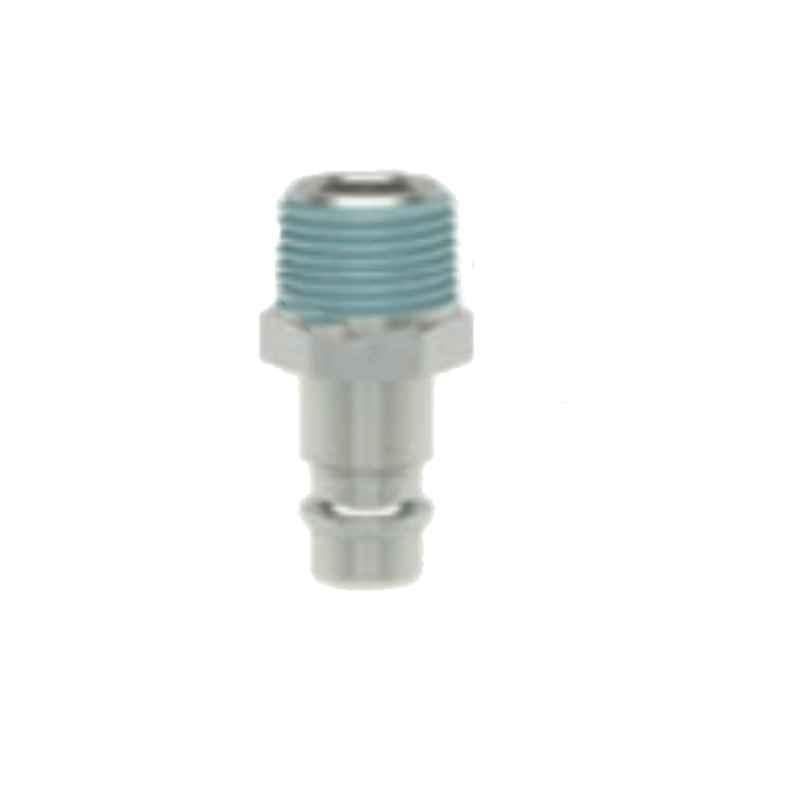 Ludecke ESI18NARS R1/8 Single Shut Off Safety Self Plug with Tapered Male Thread Venting Coupling