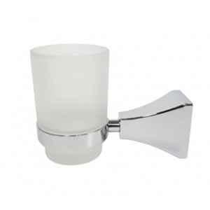 Plantex Tumbler Holder for Bathroom/Pure Brass Toothbrush Holder/Toothpaste/Razor Holder/Bathroom Accessories APS-DL-02, Chrome