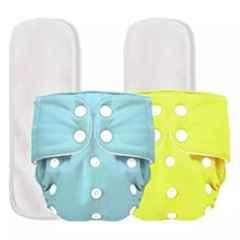 Fastgear Cotton Reusable Baby Diaper with Insert Pad, FG013, Size: Small