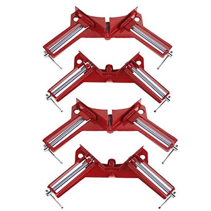4Pcs/Set 90 deg Right Angle Clamp Mitre Clamps Corner Clamp Picture Holder Woodwork For Wood working Tool