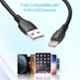 Portronics Konnect A 1m Black 8 Pin Cable, POR 1171