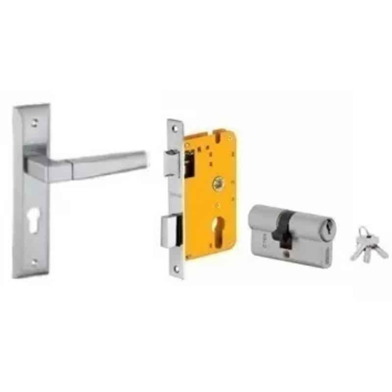 Dorset HL Series Cosmo 60mm Stainless Steel Patina Finish Door Handle Lock Set with Both Side Key Cylinder (Pack of 2)