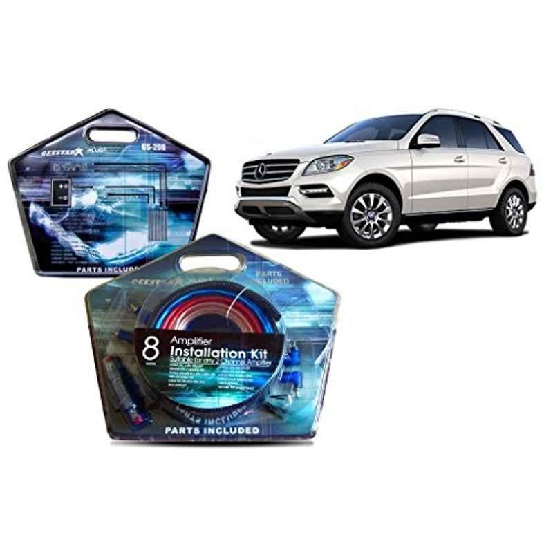 Auto Pearl Geestar Plus 8 Guage 2 Channel Amplifier Full Installation Kit for Mercedes Benz Ml350, GS-208
