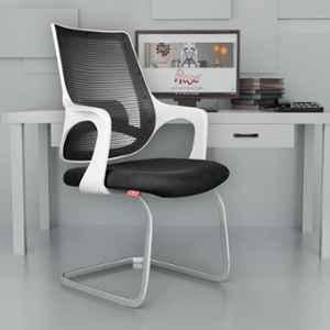 Rose Mono Mesh White & Black Mid Back Office Chair