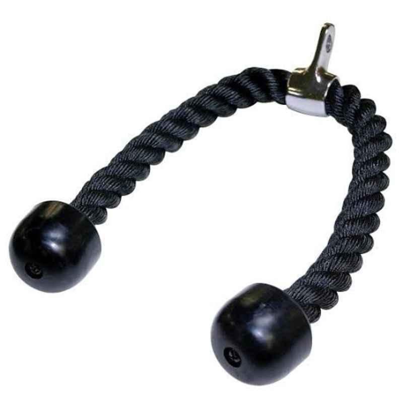 GYM24 Equipment 20in1 250kg Capacity Alloy Steel Black Triceps Rope