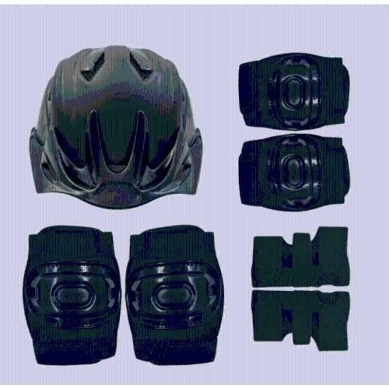 RB International Black Latest Design New Multipurpose Cycling Skating Kit-329 Skating Kit