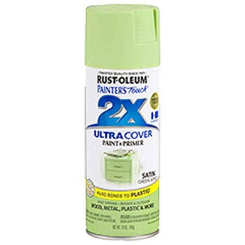 Rust-Oleum Painters Touch 12oz Green Apple 249077 Satin Ultra Cover Enamel Spray Paint