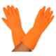 SSWW 10 inch Orange Rubber Acid Alkali Proof Hand Gloves, SS&W-HG-001