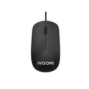 iVoomi Bold Black Wired Optical Mouse