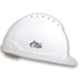 Allen Cooper White Polymer Nape Type Safety Helmet with Chin Strap, SH702-W (Pack of 3)