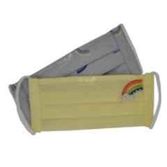 Ivillage 2 Pcs Medium Cotton Fabric Rainbow Print & Yellow Face Mask for Kids Set, Mask02S_Set6 (Pack of 500)