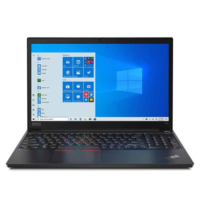 Lenovo ThinkPad E15 Intel Core i5 11th Gen/8GB RAM/512GB SSD/Windows 10/MS Office/NVIDIA GeForce MX350 Graphics/15.6 inch FHD Display Black Thin & Light Laptop, 20TDS0G500