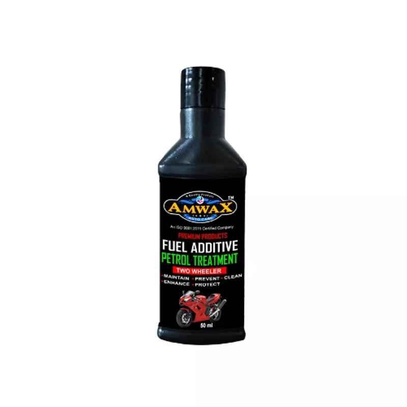 Amwax Fuel Additive Petrol Treatment Liquid 50ml, FUELADD50MLROUND