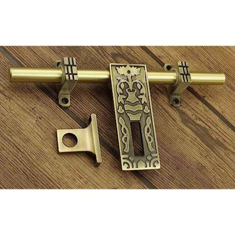 Jovial 10 inch 16mm Zinc Alloy Antique Brass Single Door Aldrop, Aldrop-1129
