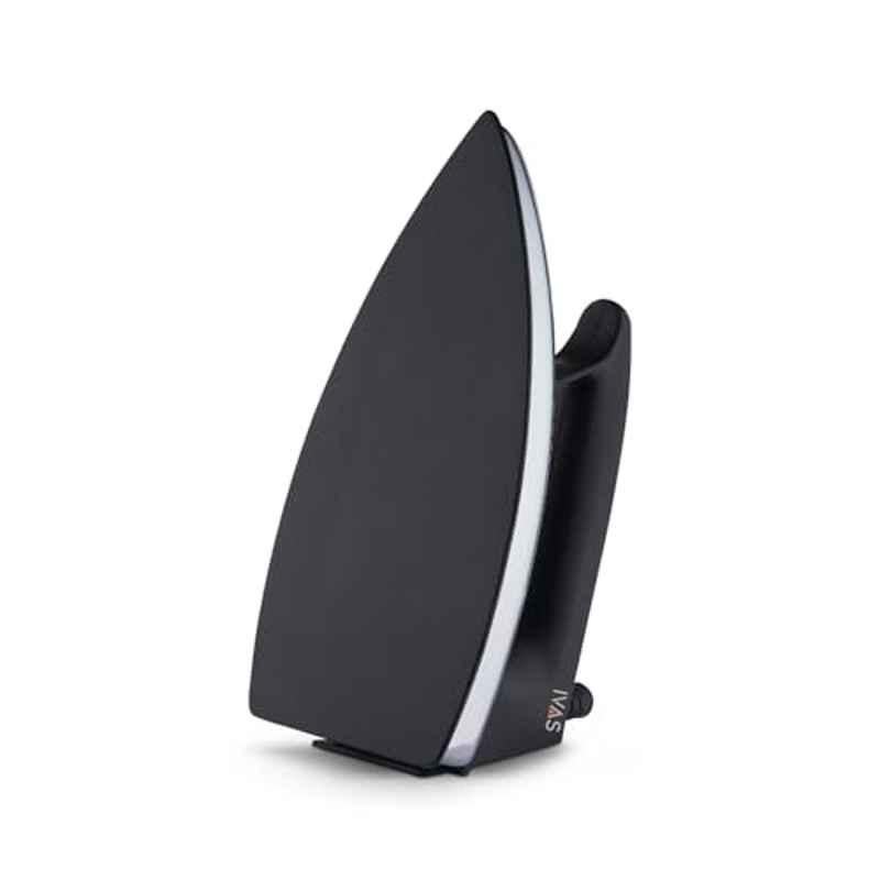 IVAS Quto Lite 800W Aluminium Black PTFE Non Stick Soleplate Dry Iron with Multiple Fabric Settings & 2 Years Warranty, IVASIRONDRYQB800W