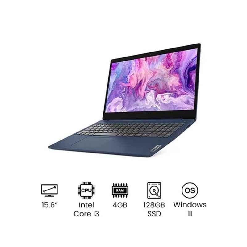 Lenovo Core i3 4GB 16 inch Dual Core SSD Abyss Blue Laptop, 81X800ELUS