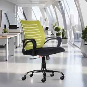 Rose Elite Mesh Green & Black Medium Back Ergonomic Chair