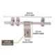 Atom WZA005 12 Inch Chrome Plated Silver Satin Finish Zinc Aldrop