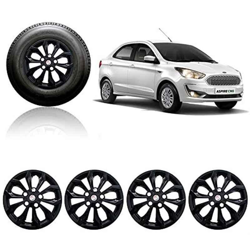Buy Auto Pearl 4 Pcs 14 inch ABS Black Press Fitting Wheel Cover