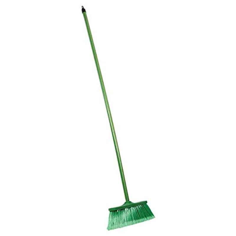 Moonlight 30cm Green Plastic & Wood Soft Bristles Floor Broom, 10100