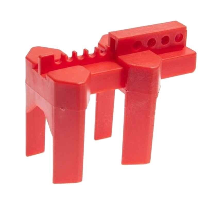 Loto-Lok 10-32mm Polypropylene Red Ball Valve Lockout, VL-BV-1032TL