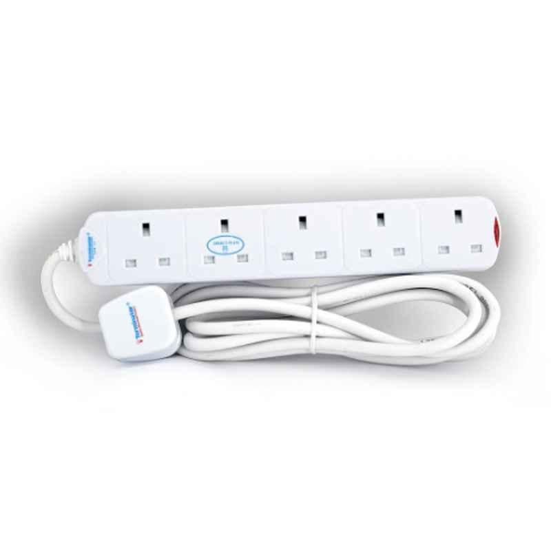 Terminator 5m 13A 5 Way UK Power Extension Socket, TPB 15-5M