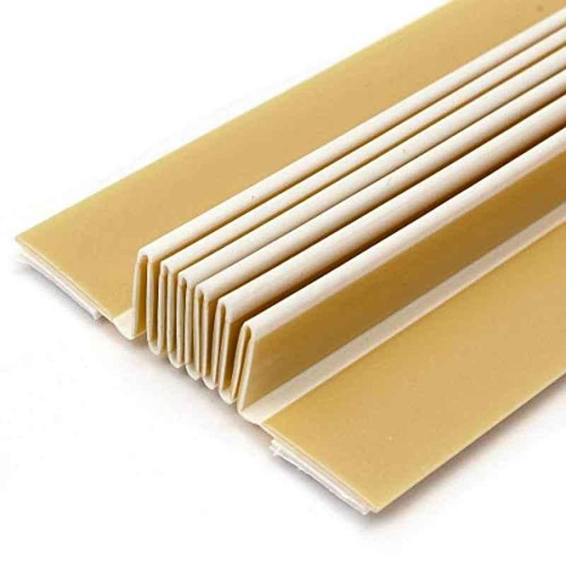 Tsafe 44cmx2 Door Finger Hinge-Side Safety Guard Shield Protector Grey On Brown Color- Door Opening/Closing Protected Cover-Baby Finger Protector From Injury When The Door Is Closed