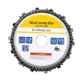 Krost Wood Carving Disc 5-Inch/125mm For Angle Grinder, Chainsaw Blade (Silver)