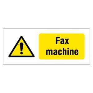 SUNSIGNS 600x300mm Vinyl & ACP Sheet Fax Machine Signage, SN0218VNLM3HPIFBS