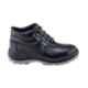 NEOSafe Helix A7025 High Ankle Steel Toe Black Leather Safety Shoes, Size: 5