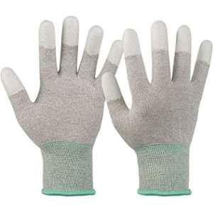 SSWW Grey Carbon ESD Gloves, ESDHGFC (Pack of 40)