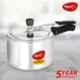 Pigeon 3L Aluminium Induction Base Silver Pressure Cooker with Inner Lid, 12091