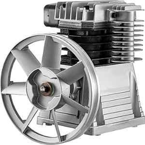 Generic 35L Cast-Iron & Aluminum Silver Portable Air Compressor Pump