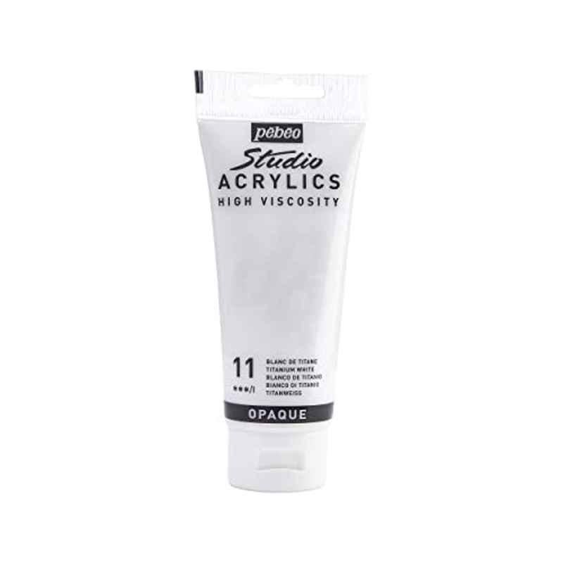 Pebeo Studio 100ml Titanium White Acrylic Paint