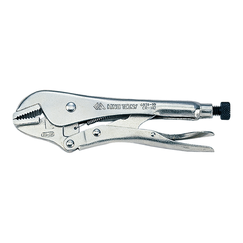 King Tony 254mm Straight Jaw with Adjusting Screw & Release Lever Locking Plier, 6031-10N