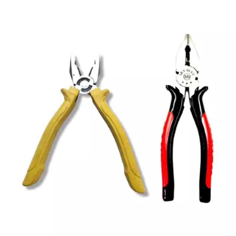 Sky Blue 2 Pcs 7.8 inch Lineman Plier Combo, SBE_PLIER_COMBO_MOD_01648