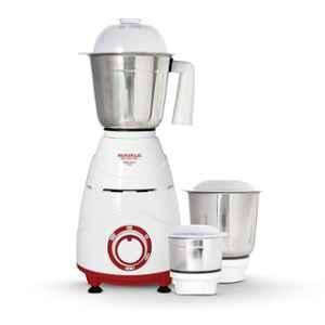 Maharaja Whiteline Neo Dlx 750W Plastic White Mixer Grinder with 3 Jars, MX-249