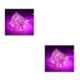 Tucasa DW-426 5m Battery Operated Purple LED Copper Wire String Light (Pack of 2)