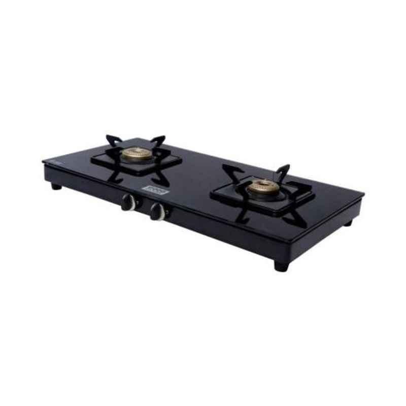 Good Flame Star 2 Burners Manual Ignition Glass Gas Stove, GFS042