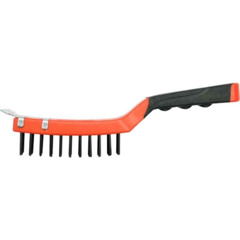 Yato 290mm 4 Rows Steel Wire Brush with Plastic Handle, YT-6333
