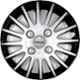 Prigan 4 Pcs 16 inch Black & Silver Press Fitting Wheel Cover for Mahindra Marazzo