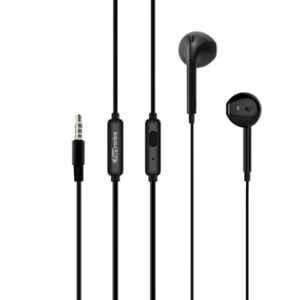 Portronics Conch Beta Black In-Ear Earphone with Mic, POR-1071 (Pack of 5)