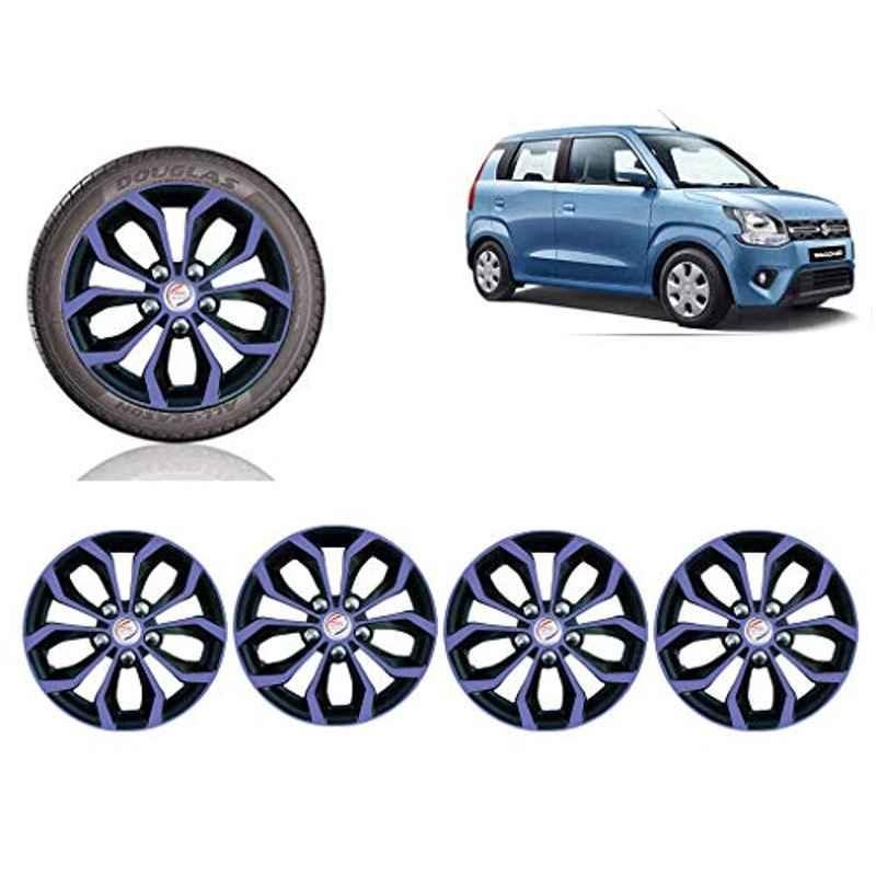 Auto Pearl 4 Pcs 14 inch ABS Violet & Black Car Wheel Cover Set for Maruti Suzuki Wagon R 2019