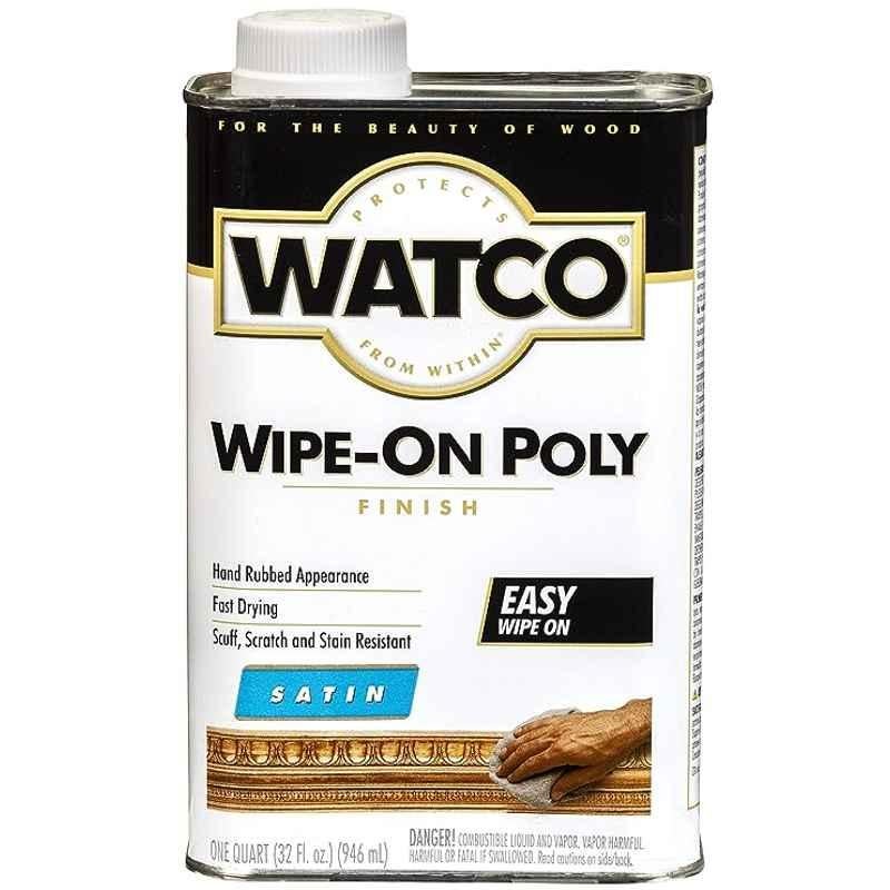 Buy Rust-Oleum Watco 68141 946ml Polyurethane Satin Wipe On Poly