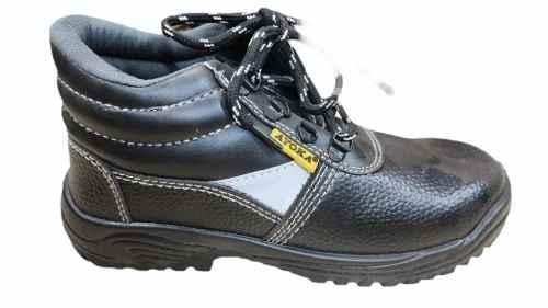 コガ's sho Buy Ayoka Eco Leather Fiber Toe Black Safety Shoes, Size: 6 Online