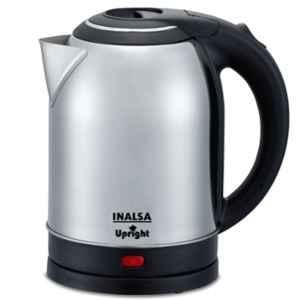 Inalsa Upright 1.8L 1500W Black & Silver Electric Kettle