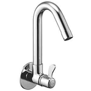Oleanna Magic Brass Silver Chrome Finish Garnet Quarter Turn Fitting Sink Cock
